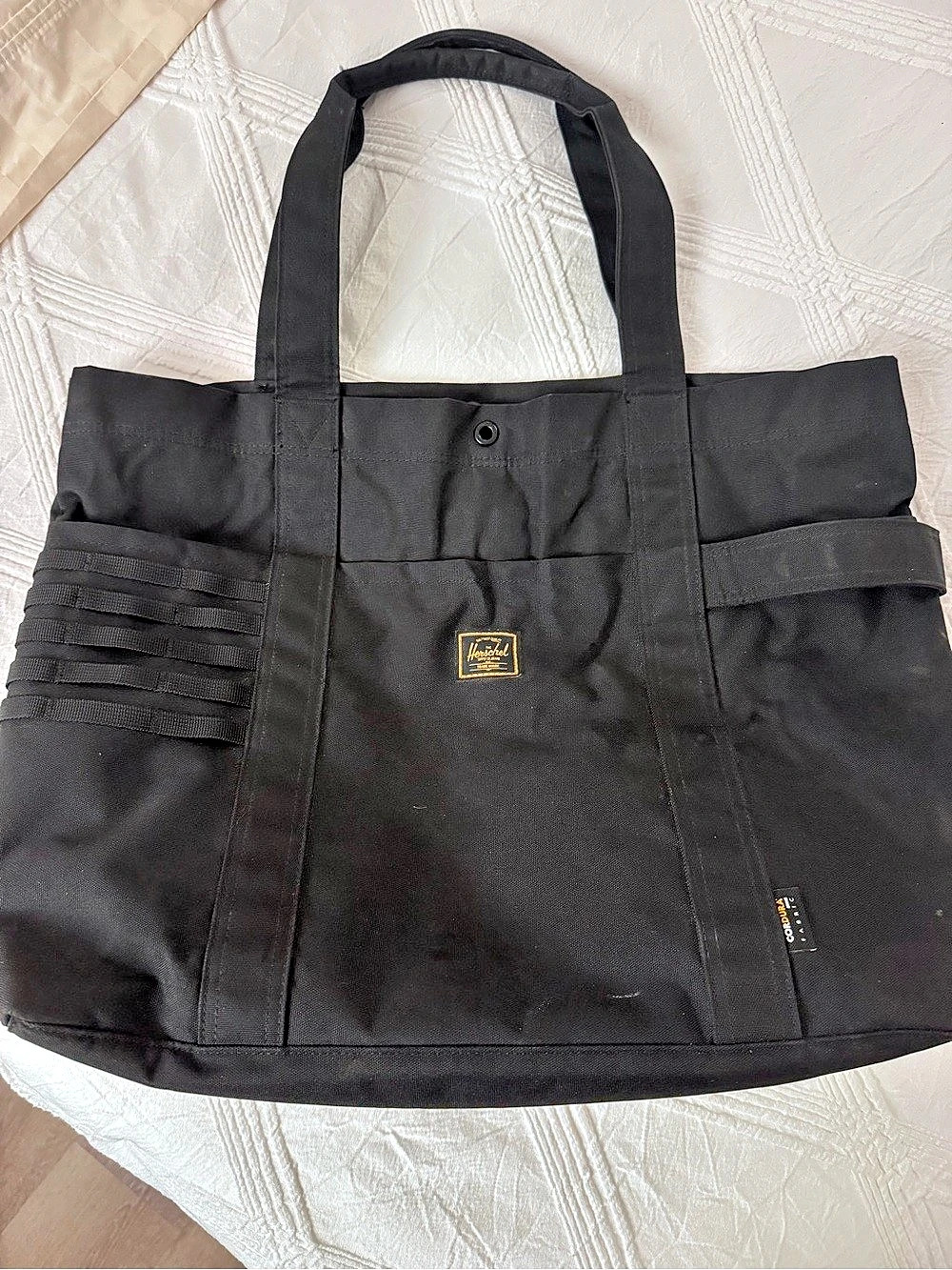 Herschel Kaslo Tote Tech Cordura Black Tote Bag